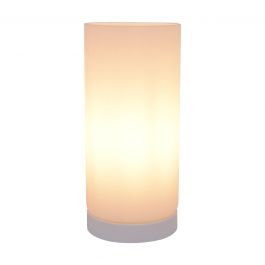 BASIC TABLE LAMP WHITE GLASS H21 E14=60W