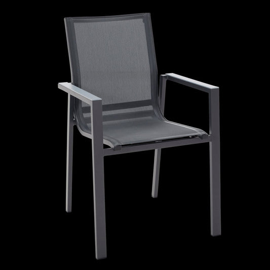 Bricocenter ODYSSEA NATERIAL ALUMINUM AND TEXTILENE ANTHRACITE CHAIR