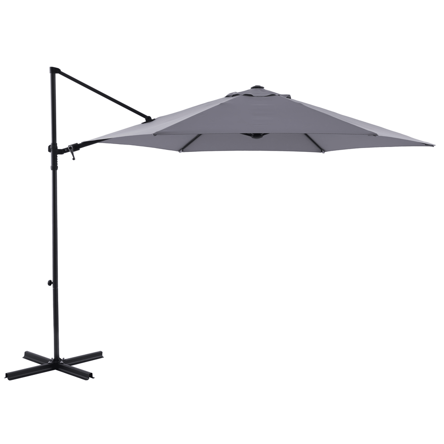 Polar II offset parasol, diameter 290 cm, 160 g/m² canopy, anthracite pole