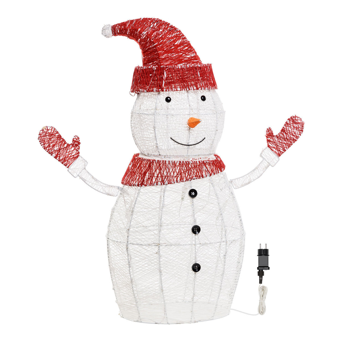 Pupazzo di neve luminoso 275 led h100