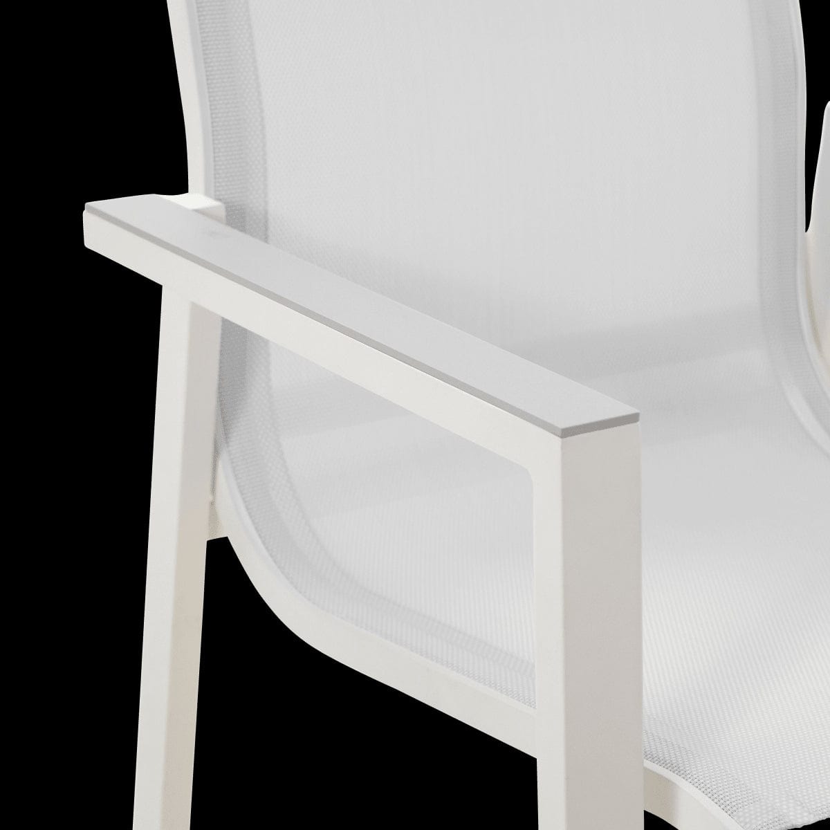 Bricocenter NATERIAL ODYSSEA ALUMINUM AND TEXTILENE ARMCHAIR WHITE