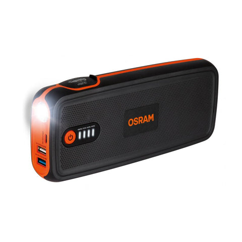 Osram Batterystart 300 lithium emergency jump starter for cars with 6-litre petrol and 3-litre diesel engines