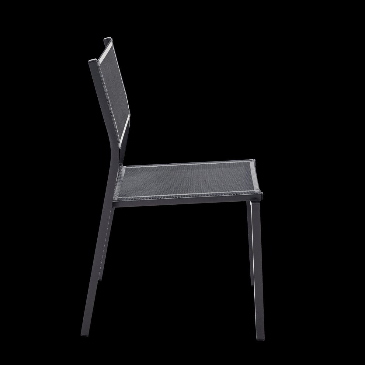 Bricocenter LYRA BETA CHAIR WITHOUT ARMRESTS NATERIAL ALUMINUM AND TEXTILENE ANTHRACITE