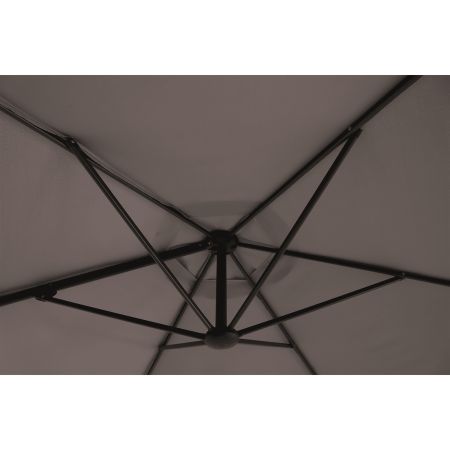 Polar II offset parasol, diameter 290 cm, 160 g/m² canopy, anthracite pole