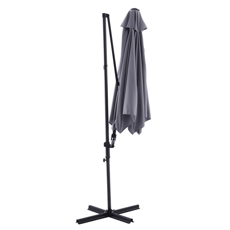 Polar II offset parasol, diameter 290 cm, 160 g/m² canopy, anthracite pole