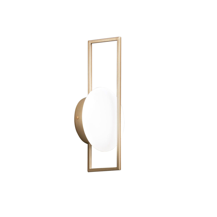 Applique fobos metallo oro 10x34,5cm led 12w cct