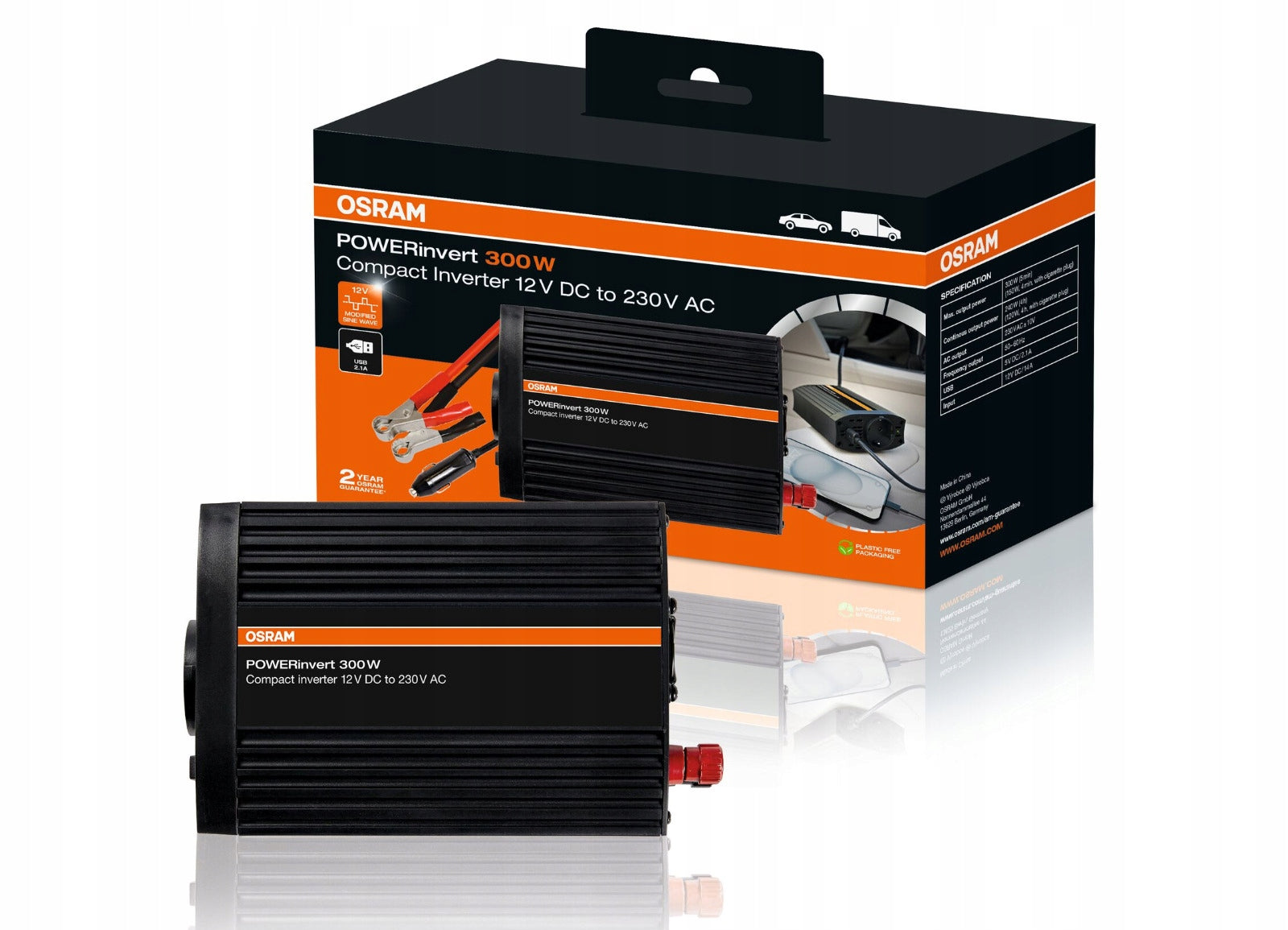 500W Osram 12–230V power bank power converter