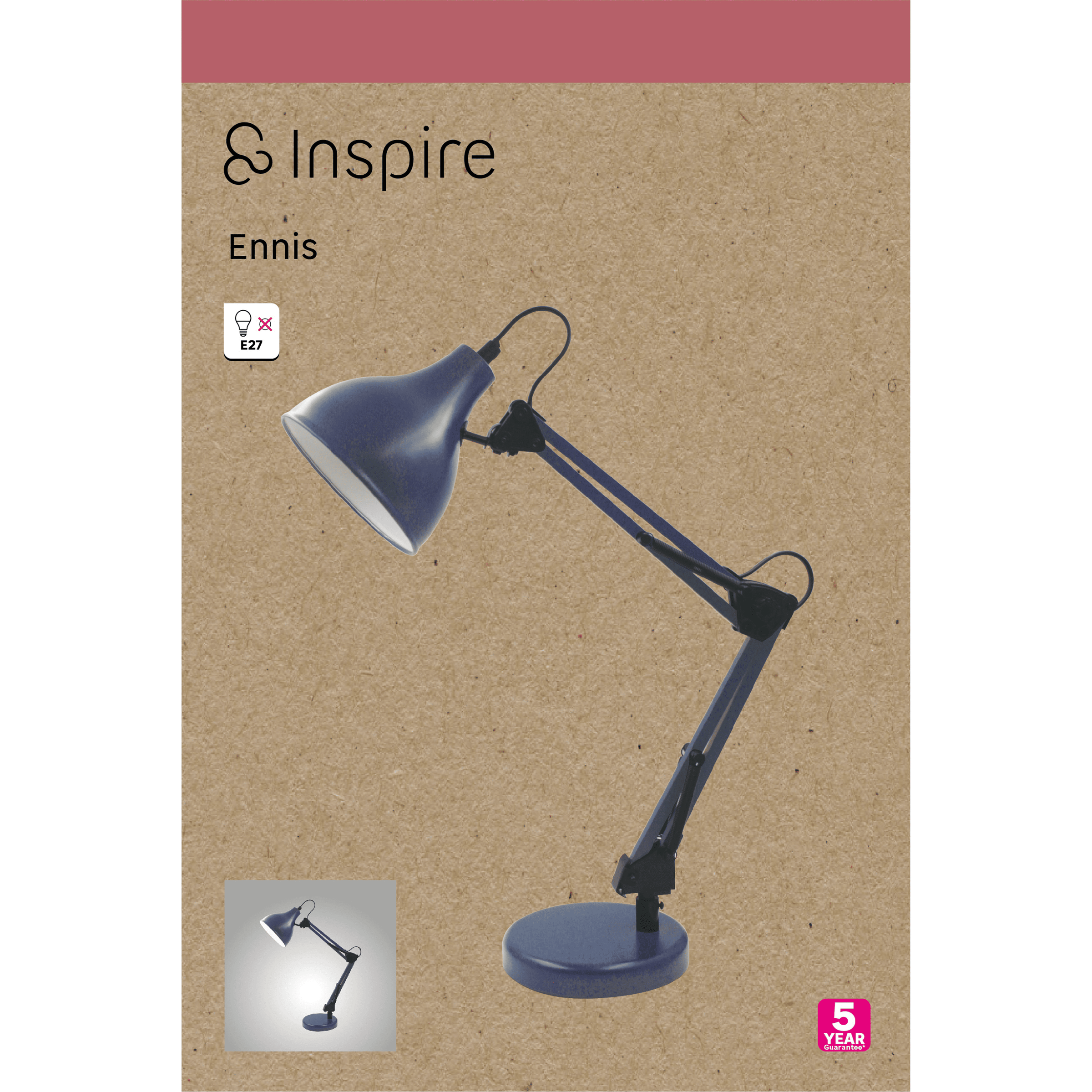 STUDIO LAMP ENNIS METAL DENIM H55 C