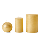 Casa SHINY CYLINDERCANDLE 5X8 CHAMP