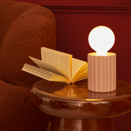 TYAMO PINK CERAMIC TABLE LAMP H13 CM E27=15W