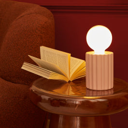 TYAMO PINK CERAMIC TABLE LAMP H13 CM E27=15W