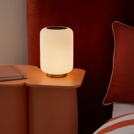 BOMBO METAL AND GLASS TABLE LAMP H21.5CM LED 6.5W WARM LIGHT DIIMERABLE TOUCH