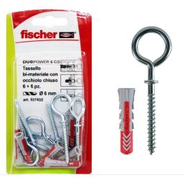 DUOPOWER 6 PLUG WITH CLOSED EYE, 6 PIECES