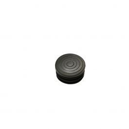 50 MM BLACK PVC ROUND FINNED TIPS 2 PCS.