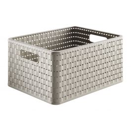 COUNTRY BASKET A5 28X18,5X12,6 CM DOVE GREY