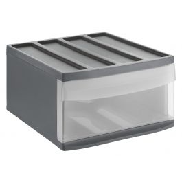 MODULAR CHEST OF DRAWERS L 34X39.5X20.3H CM ANTHRACITE GRAY