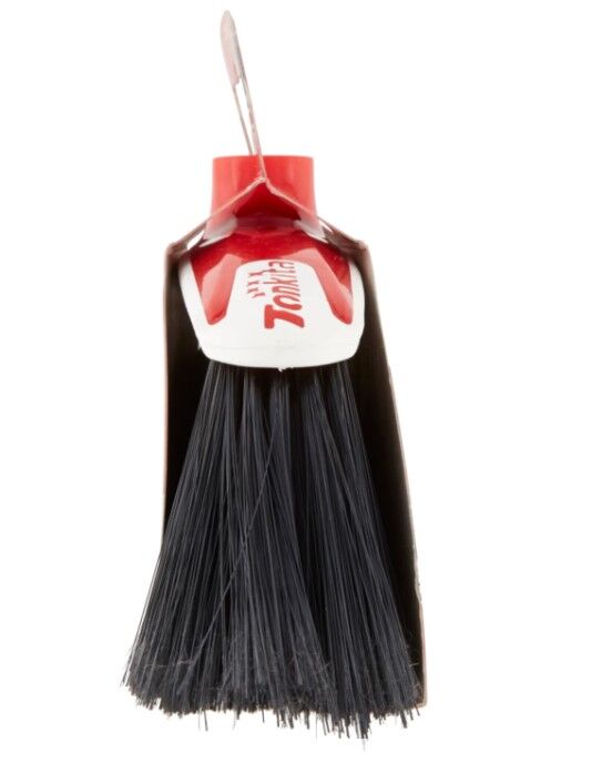 Large indoor broom with a protective guard
