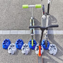 GROUND SCOOTER STAND GREY