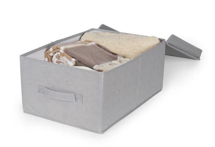 Bricocenter SCATOLA TNT BOSTON 40X50XH25 CM GRIGIO SPIGATO