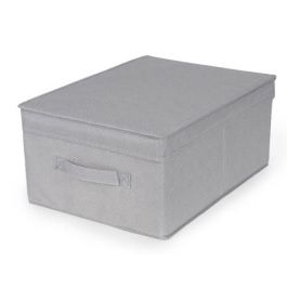 TNT BOX BOSTON 30X44XH19 CM GREY HERRINGBONE
