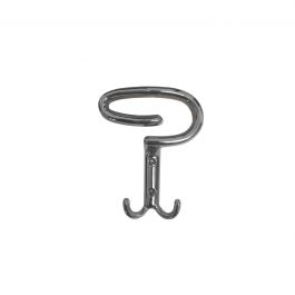 ZAMAK CHROME-PLATED COAT HOOK, L9.6XH13.4 CM