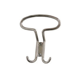 ZAMAK CHROME-PLATED COAT HOOK, H12.5X10.5 CM