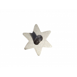 STAINLESS STEEL ADHESIVE HOOK 5.5X5.5X3 CM