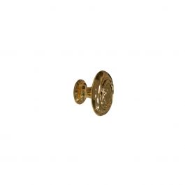 2 D 30 MM POLISHED GOLD ZAMAK KNOBS
