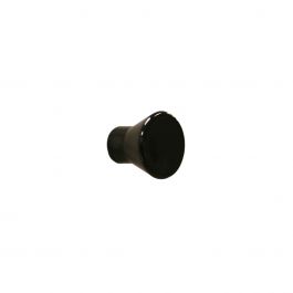 2 D 22 MM KNOBS IN BLACK RECYCLED PLASTIC