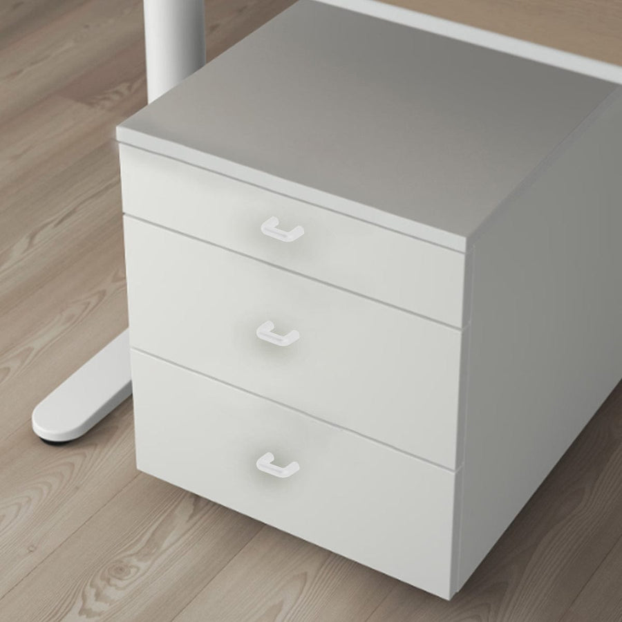 Bricocenter 2 HANDLES 32MM CENTRE DISTANCE 41X10MM WHITE RECYCLED PLASTIC