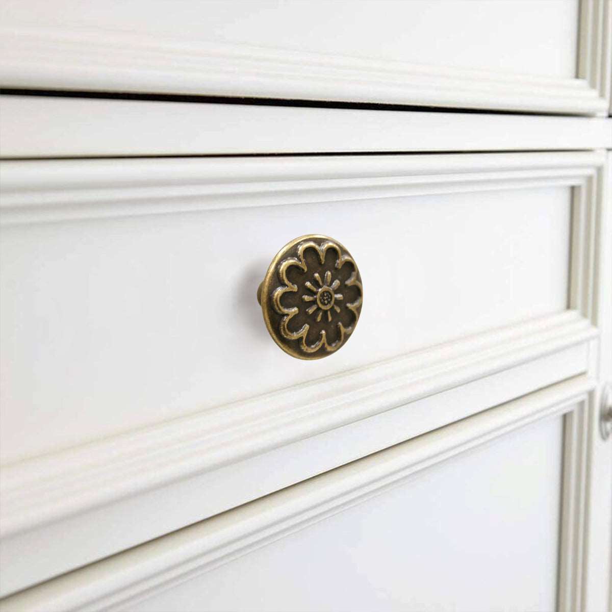 2 BRONZE ZAMAK KNOBS D 45 MM WITH DECORATION - best price from Maltashopper.com BR410007576