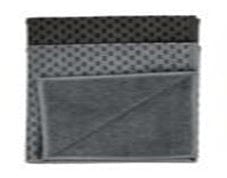 Bricocenter PANNI IN MICROFIBRA MIKO, 2 PZ., NERO/GRIGIO