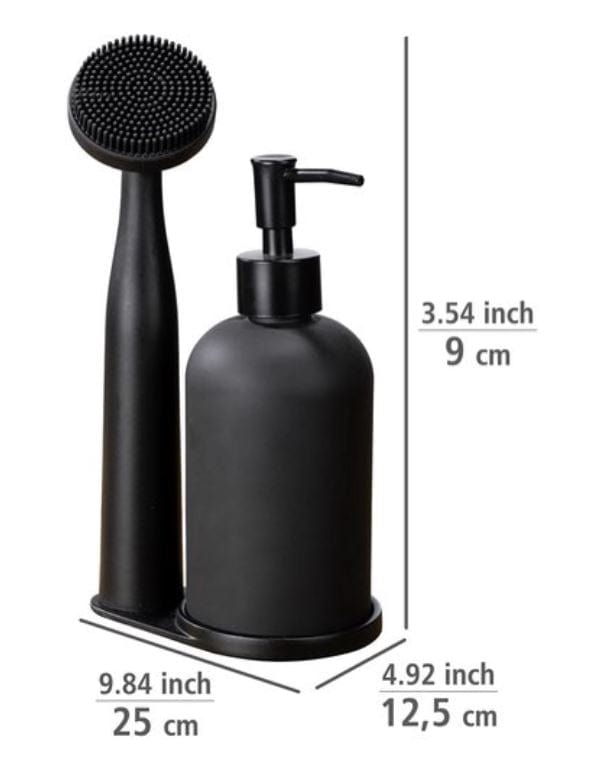 Bricocenter DISHWASHING SET :DISPENSER, DISH BRUSH AND STAND