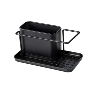 Bricocenter ORIO STAINLESS STEEL SINK ORGANIZER, BLACK