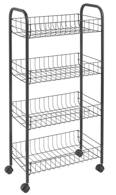 Scaffaletto 4 piani smontabile cm 41x23x84 touch therm ascona lava