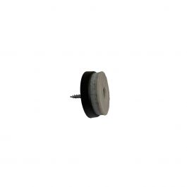 CONF. 2 SUBS WITH FELT-TEFLON AND GREY SCREW, D 30 MM