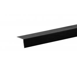ALUMINIUM ANGLE PROFILE 30X30X1MM 2M ANODISED BLACK BRUSHED