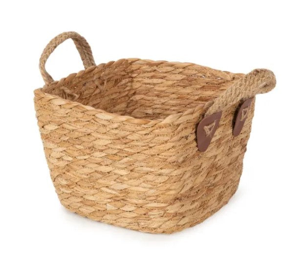 Basket with handles, size M: 25 x 25 x 16 cm