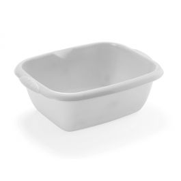 RECTANGULAR BASIN H15 L35 P29CM 7LT CREAM PLASTIC