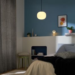 SIGRUN TABLE LAMP METAL WHITE H 21.5CM LED 5W WARM LIGHT TOUCH DIMMABLE WITH