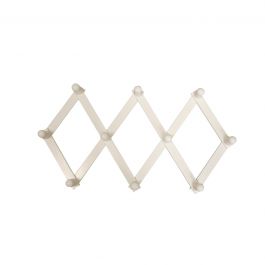 EXTENSIBLE HANGING STAND 10 PLACES LACQUERED WHITE L70xH35 CM