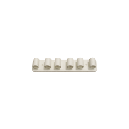 ADHESIVE PLASTIC SKIRTING BOARD HOLDER WHITE 22X4,5 CM
