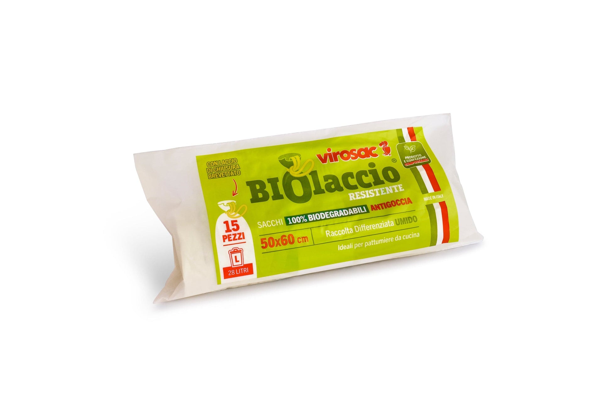 Bricocenter WET DUSTBIN BAGS 15 PIECES 30LT NEUTRAL L50 H60CM