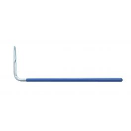 GALVANIZED METAL COATED GARAGE HOOK J SHAPE L60 H5.4 D1.6CM