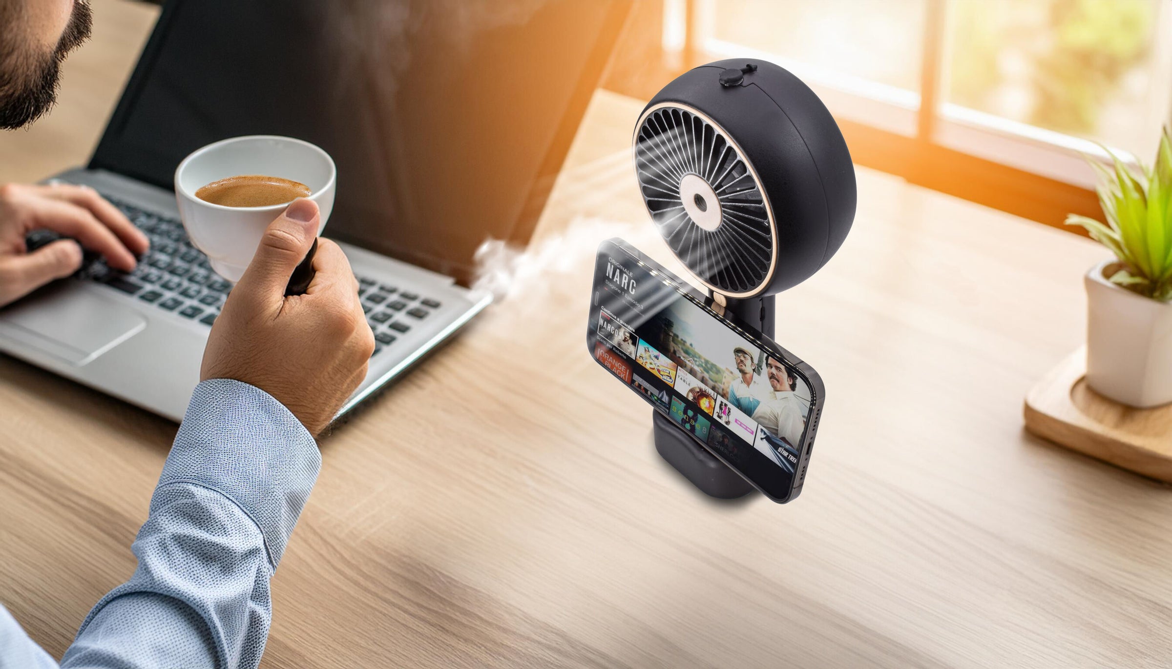 Fresh Breeze – rechargeable portable fan