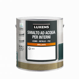LUXENS BRILLIANT WHITE WATER-BASED INTERIOR ENAMEL 2.5 L
