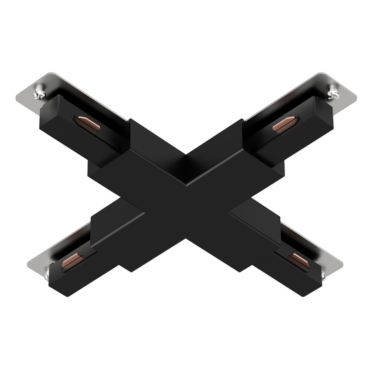 X-connector for black ABS rail