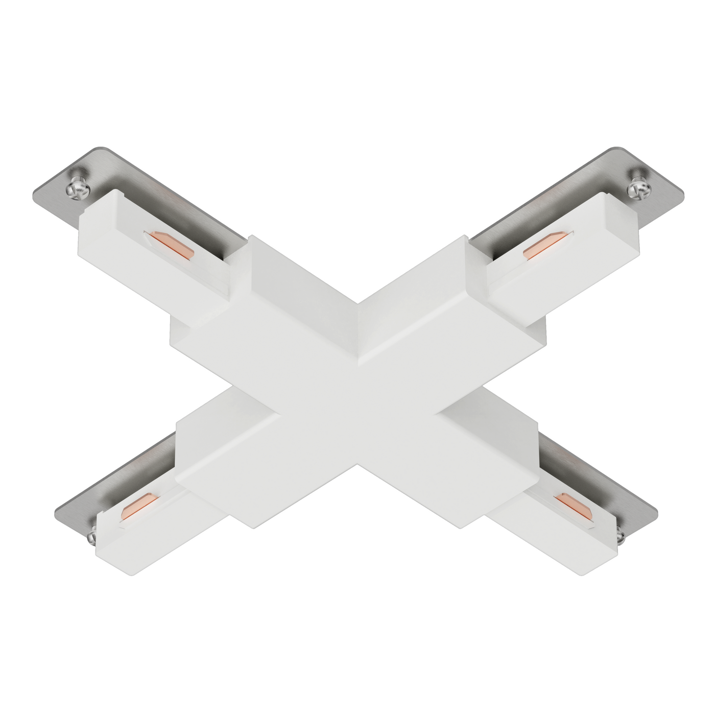 X-connector for white ABS rail