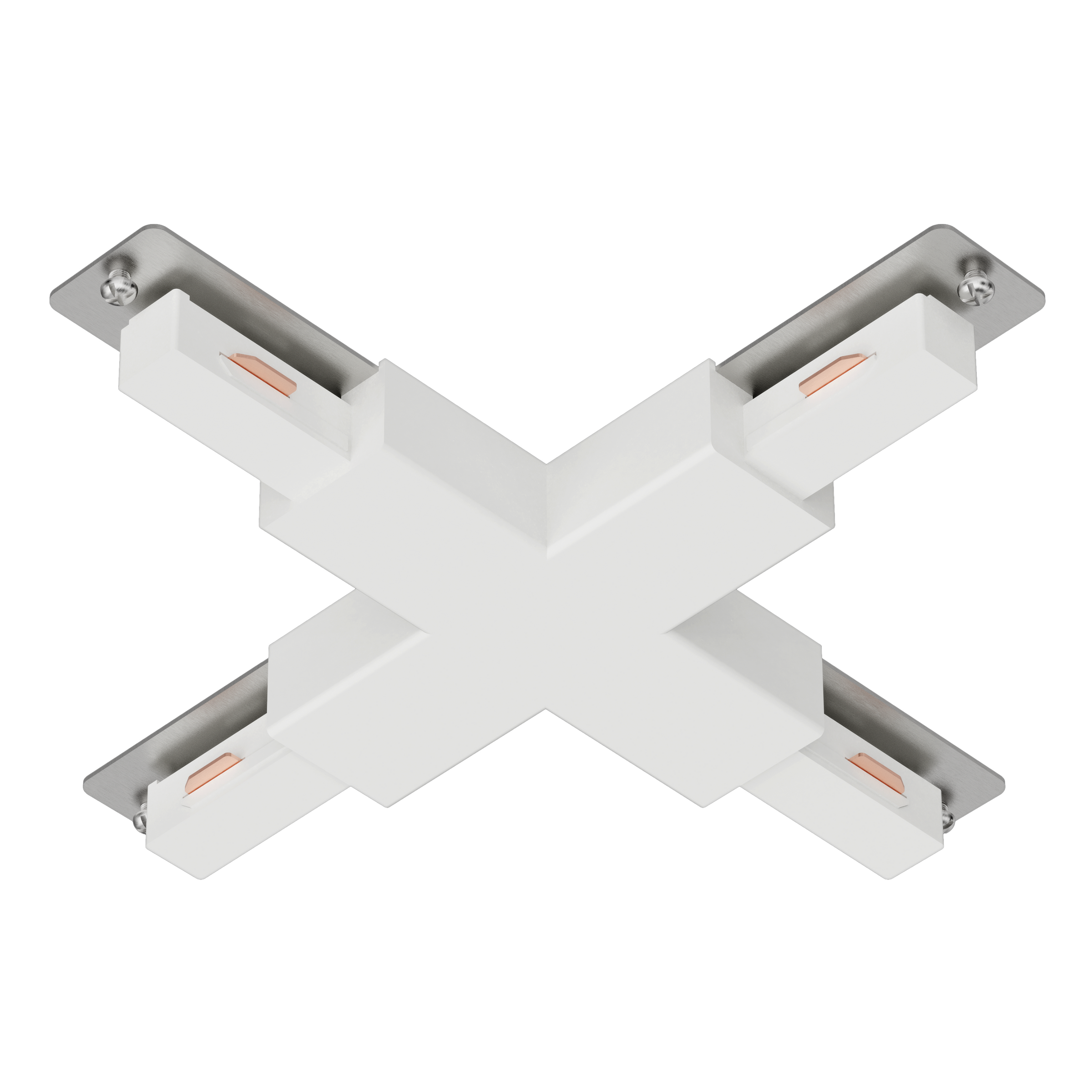 X-connector for white ABS rail