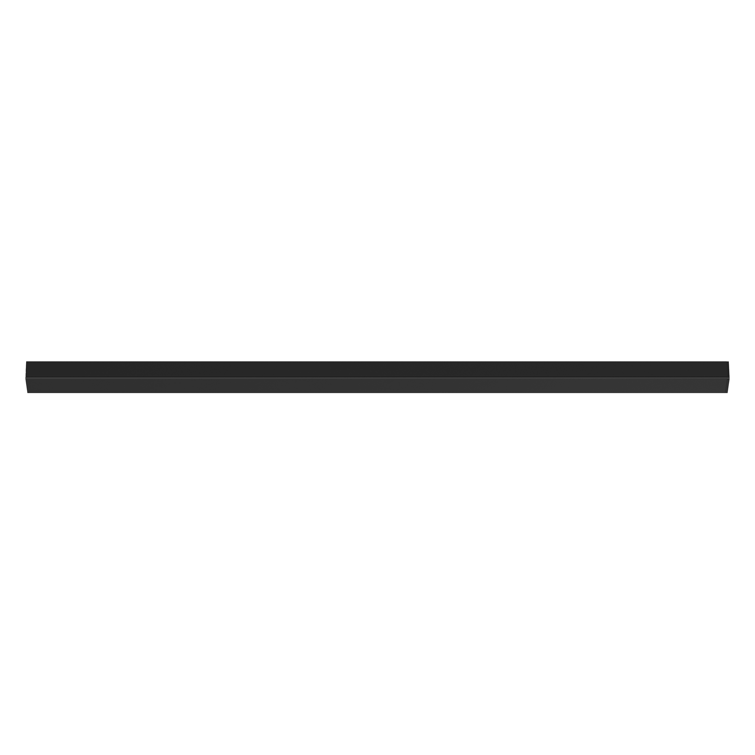 Black aluminium rail, 70 cm